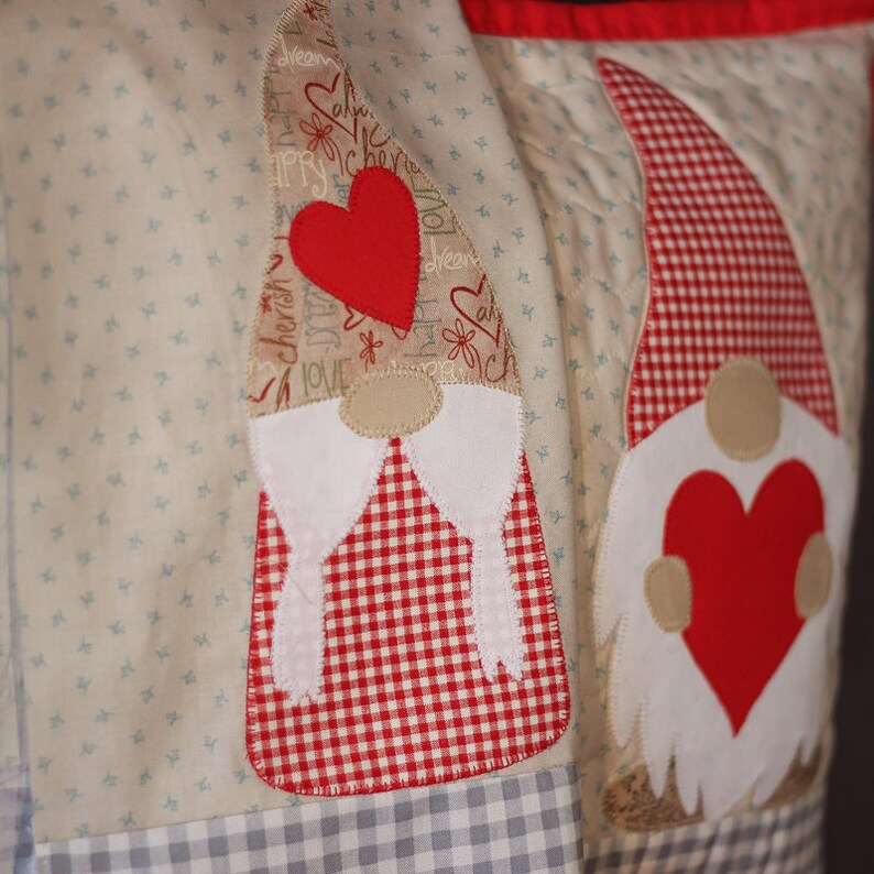 Gnome Ornament Modern Quilt Pattern PDF Valentine Gnome Etsy