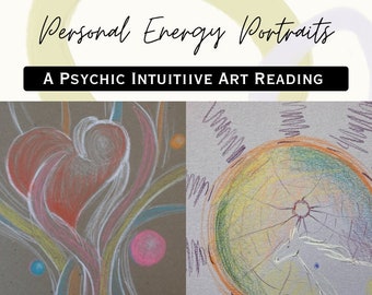 Personal Energy Portrait, Intuitive Spirit Art, Psychic Intuitive Soul Painting, Energy Art, Original Acrylic Spiritual Channeled Artwork