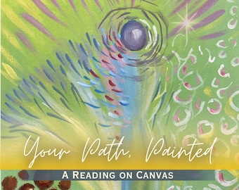 Intuitive Energy Portrait Painting, Psychic Channeled Soul Art Reading