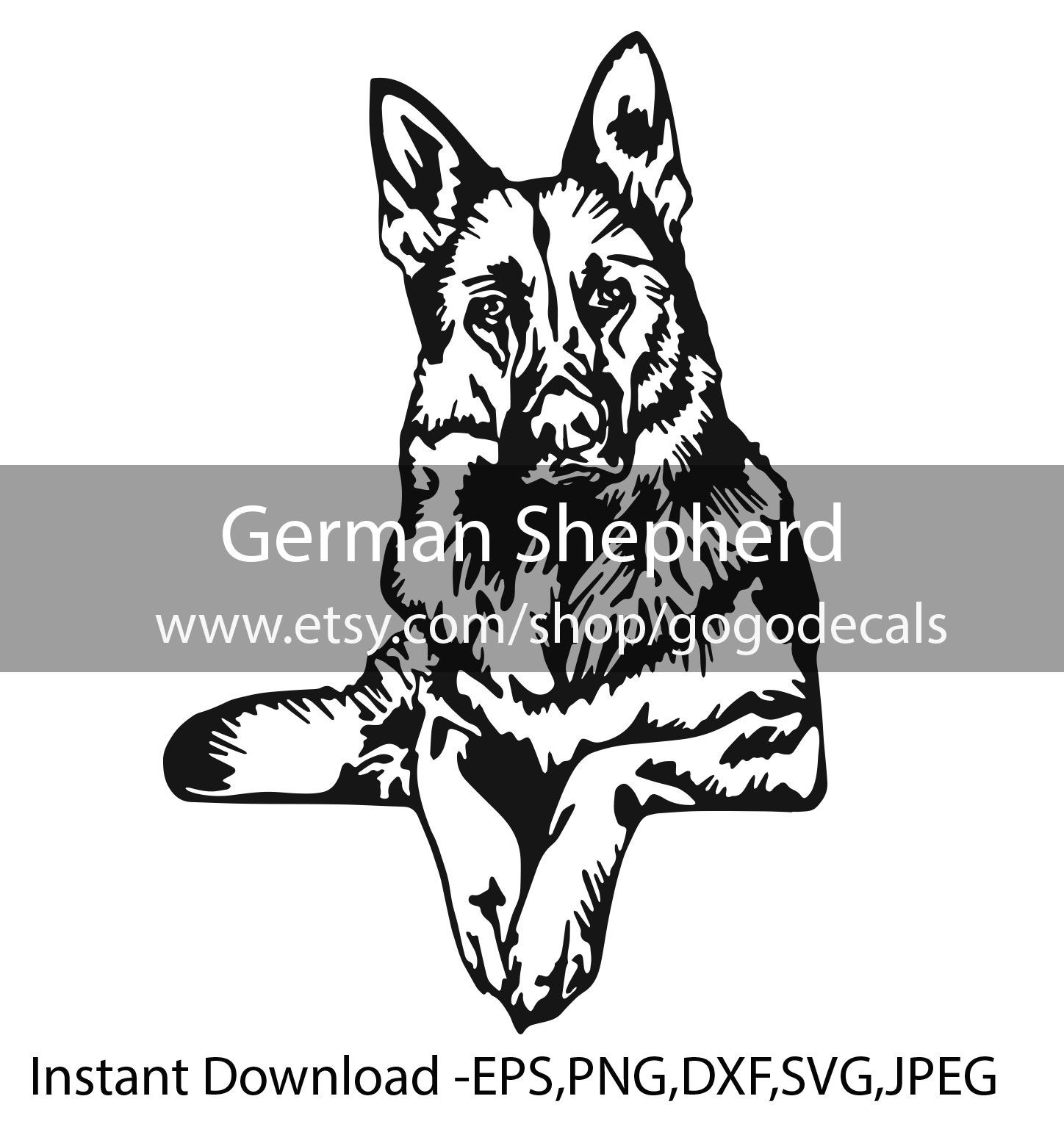 Shepherd SVG German Shepherd Silhouette SVG Dog SVG Digital | Etsy