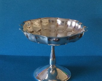 Vintage International Silver Co., Chippendale Silver Plated Candy/Nut Dish