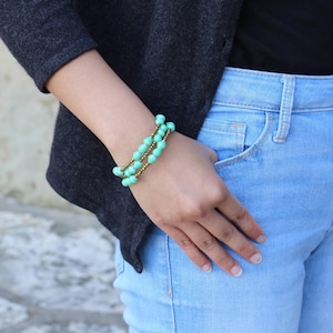 Light Green Women's Bracelet / Wrap Bracelet // Because of Hope // Kampala Wrap