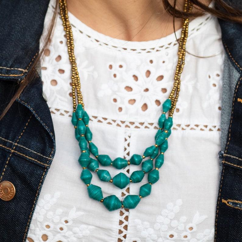 Light Blue Necklace / Women's Necklace / Popular Necklace | Etsy