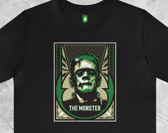 Frankenstein "The Monster": Classic Universal Monsters, Unisex Jersey Short Sleeve Tee