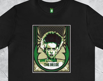 Frankenstein "The Bride": Classic Universal Monsters, Unisex Jersey Short Sleeve Tee