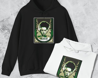 Frankenstein "The Bride": Classic Universal Monsters, Unisex Heavy Blend™ Hooded Sweatshirt