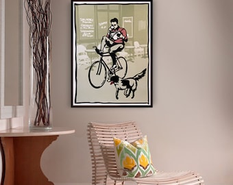 Morning Bike Ride. Poster