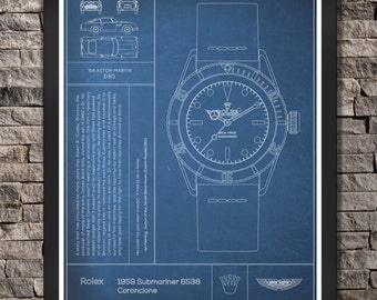 Rolex: The Submariner Watch. "Blue" Print