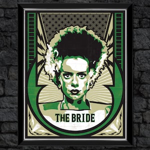 Frankenstein &quot;The Bride&quot;: Classic Universal Monsters Print