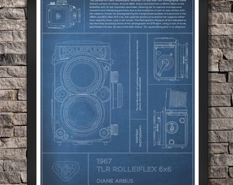 Poster Classic Camera: Diane Arbus. "Blue" Print