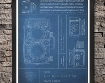 Rolleiflex 6x6: Diane Arbus. "Blue" Print