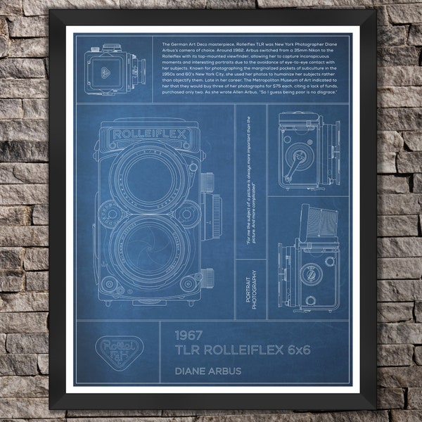 Rolleiflex 6x6: Diane Arbus. "Blue" Print