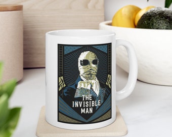 The Invisible Man: Classic Universal Monsters, White Ceramic Mug 11oz