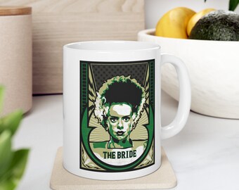 Frankenstein "The Bride": Classic Universal Monsters, White Ceramic Mug 11oz