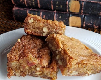 Butterscotch Brownies - Brownies - Blondie's - Pecan Blondie's - Father's Day Gift -Gift under 20 - Gift for her - Birthday gift (16 Pieces)
