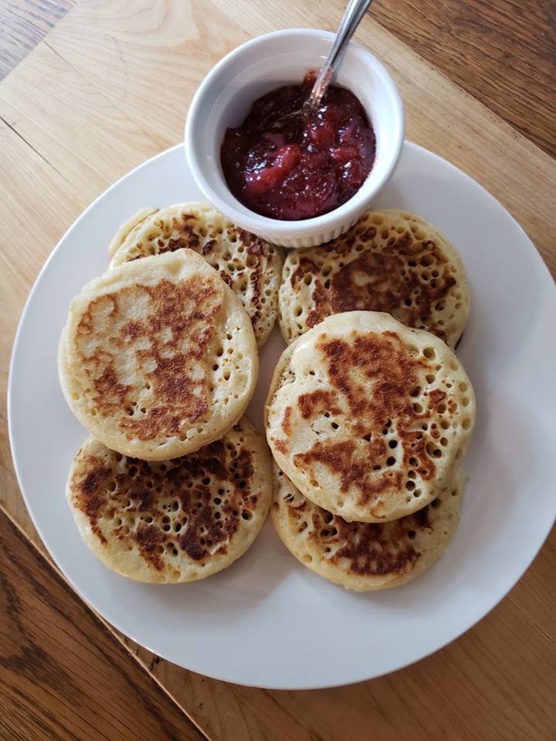 Crumpets English Crumpets Tea and Crumpets Breakfast Etsy