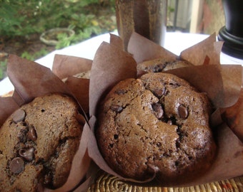 Mocha Chocolate Muffins, Chocolate Muffins, Mocha Muffins, Chocolate Chip Muffin, Coffee Muffin, Foodie Gift, Christmas Gift, Chocolate Gift