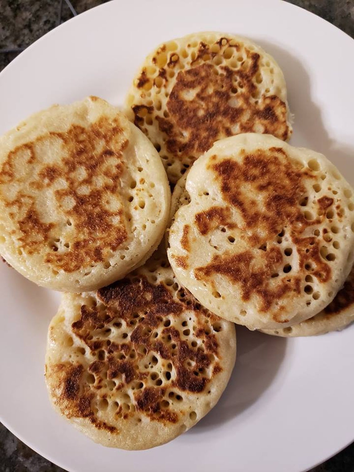 Crumpets English Crumpets Tea and Crumpets Breakfast Etsy