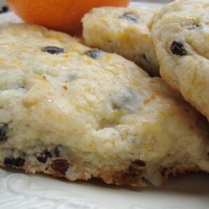Scones, Orange Currant Scones, Cream Scones, Breakfast Breads, Gifts for Her, Christmas Gift, Gifts under 20, Currant Scones, 4 scones