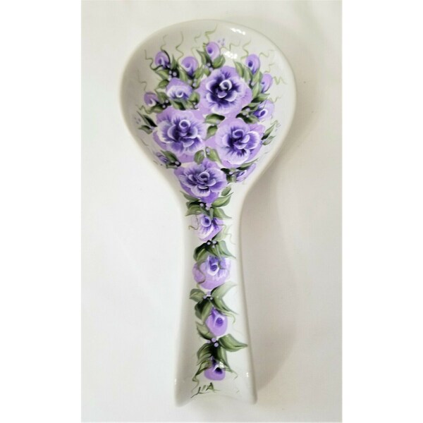 Purple Spoon Rest Etsy