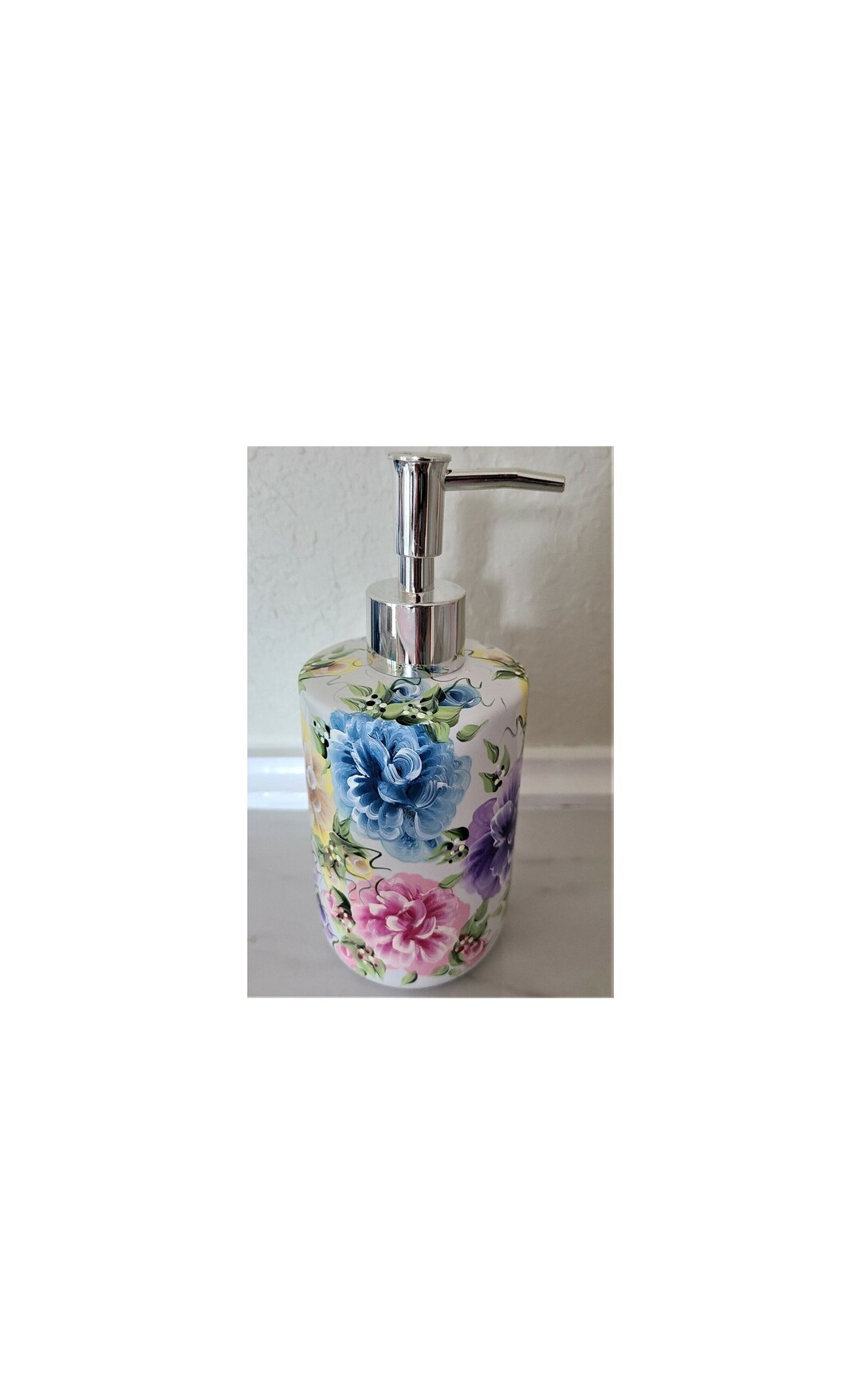 Soap or Hand Cream Dispenser Multicolored Roses and Buds Hand Etsy
