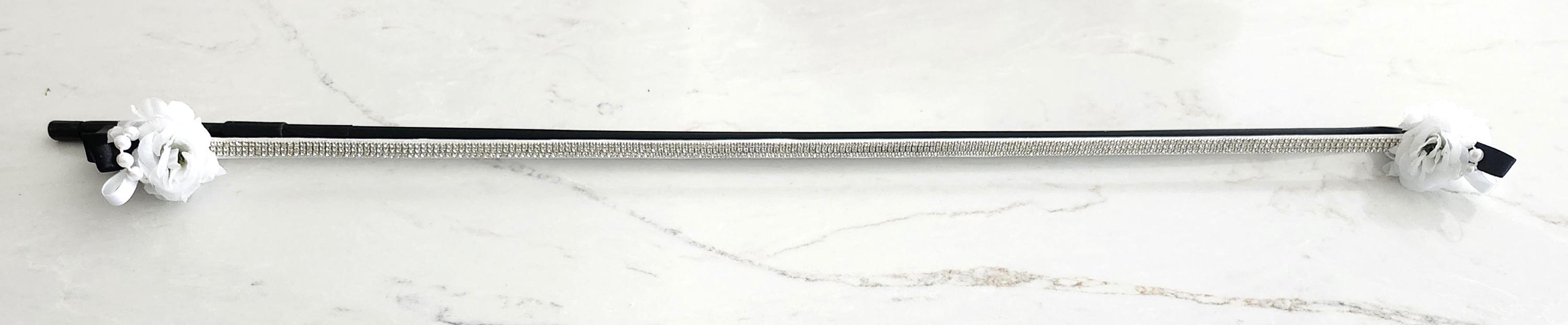 Hand Painted 3/4 Violin Black and White Roses Rhinestones Strings - Etsy