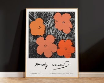 Flowers by Andy Warhol Art Print
