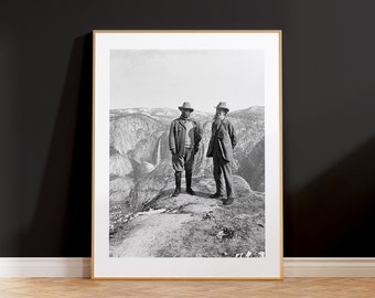 Yosemite National Park California John Muir Theodore Roosevelt Photograph Art Print