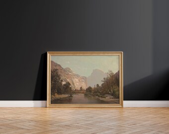 Yosemite National Park California Thomas Hill Royal Arches and Domes of Yosemite Half Dome Art Print