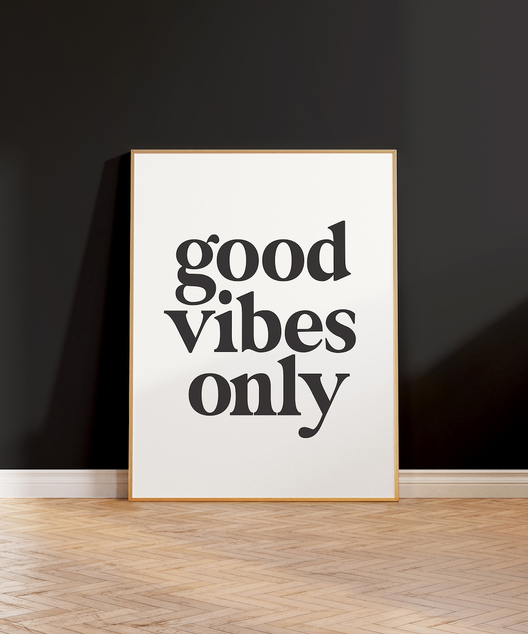 Good Vibes Only Quote Art Print - Etsy