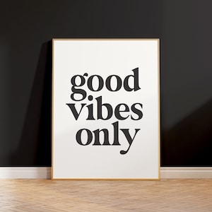 Cita de solo buenas vibraciones Lámina artística