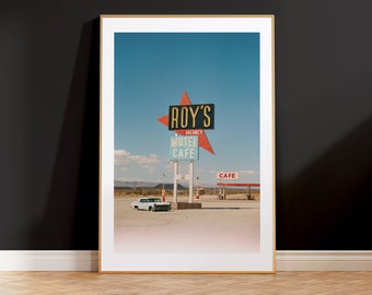 Roy's Motel & Cafe Photograph Mojave Desert Route 66 Art Print