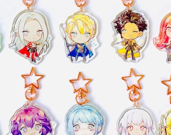 FE3H Charms 26 characters (2 inch, Double-sided, Clear Acrylic)