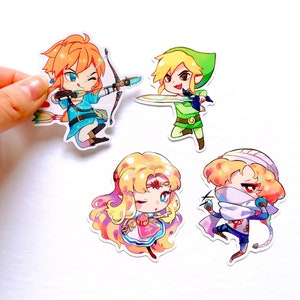 The Legend of Zelda vinyl Sticker Set (4pcs)