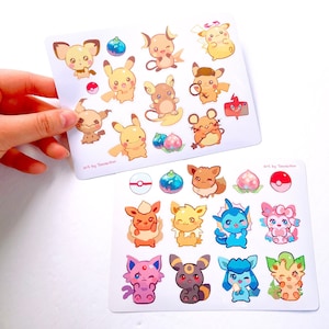 Pika Evoli Vinyl-Sticker Bögen
