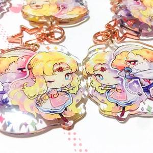 Zelda/Sheik Charms (2 inch, Double-sided, Clear Acrylic)