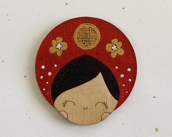 ID Badge HolderMagnet Vietnamese Gal