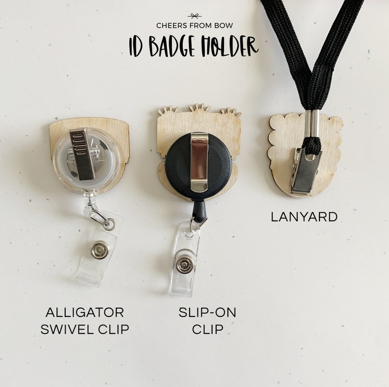 ID Badge HolderMagnet Pompom Gal