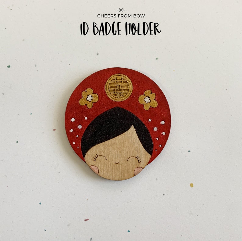 ID Badge HolderMagnet Vietnamese Gal