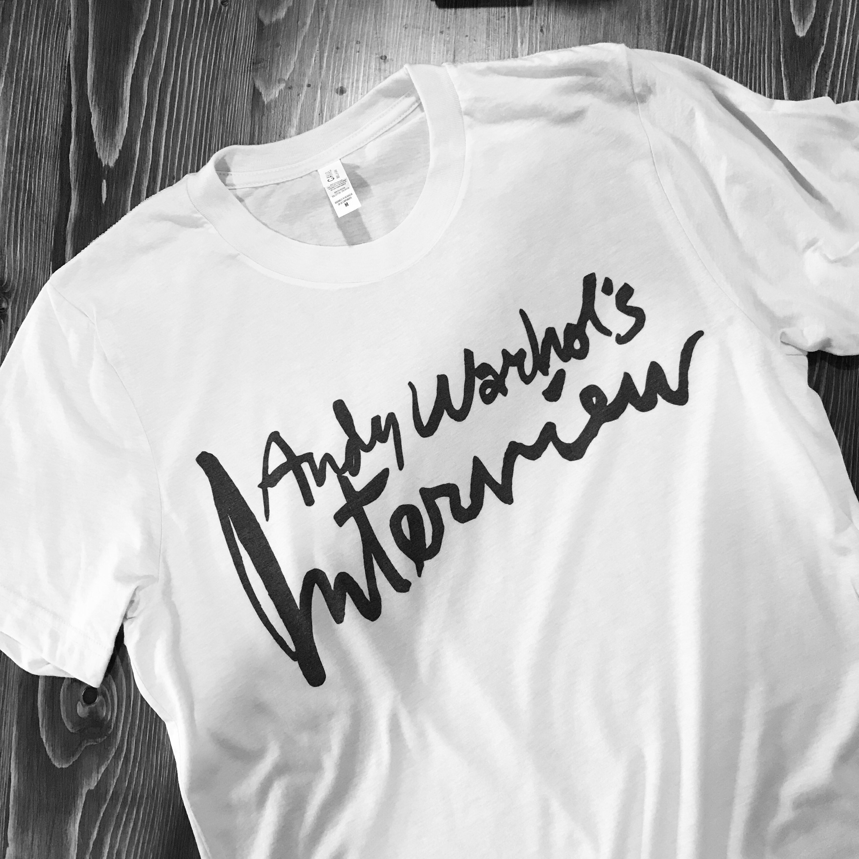 Camiseta vintage de la revista Warhol Interview