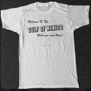 Camiseta vintage del Golfo de México / Ojalá estuvieras aquí