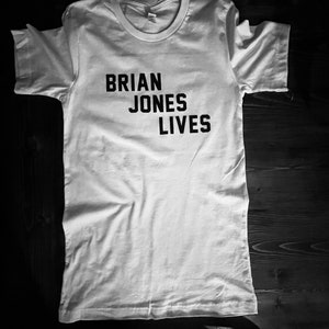 Camiseta de Brian Jones Lives usada por The Patti Smith Group/Ivan