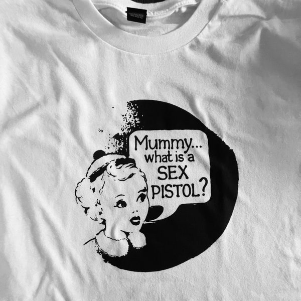 Camiseta con pin/insignia de Punk Sex Pistols