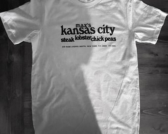 Max's Kansas City T shirt/70s/ New York City/Warhol/Blondie hangout