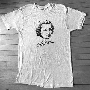 Camiseta con la cara de Chopin