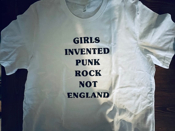 Girls Invented Punk Rock T Shirt WHITE 