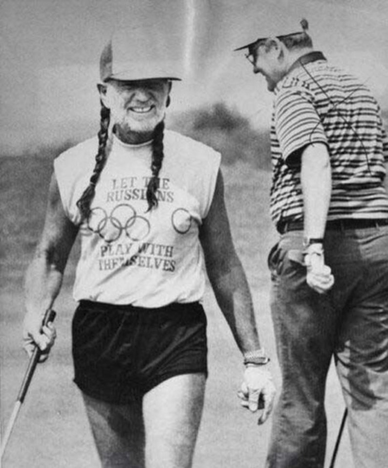 Olympics t shirt. As worn by Willie Nelson Etsy