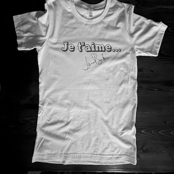 Je t'aime Jane Birkin T shirt