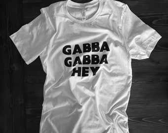 Official Ramones Gabba Gabba Hey NEW T-Shirt Punk Rock Band Merch Johnny Joey