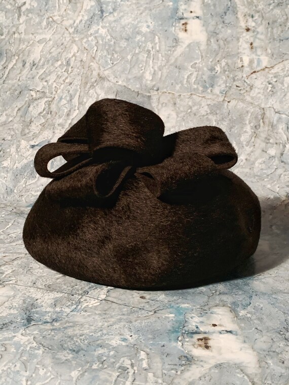 Vintage Black Hat (Made in Italy) Gem